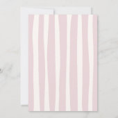 Pink Doodle Wavy Frame Abschluss Einladung (Rückseite)