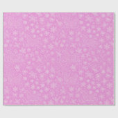 Pink Doodle Weihnachten Sleigh Pattern Geschenkpapier (Flach)