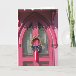 Pink Door Gingerbread Hütte - Martha's Vineyard Karte