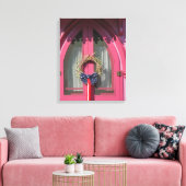 Pink Door Gingerbread Hütte - Martha's Vineyard Leinwanddruck (Insitu (Wohnzimmer))