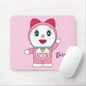 Pink Doraemi Doraemon Anime Fanart Mousepad (Mit Mouse)