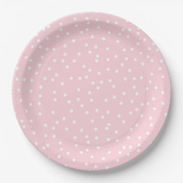 Pink Dot Birthday Papierplatte Pappteller