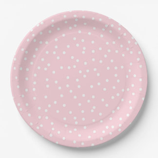 Pink Dot Birthday Papierplatte Pappteller