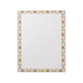 Pink Dot Grid Habit Tracker School Goal Planner Notizblock (Rotiert)