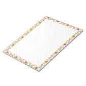 Pink Dot Grid Habit Tracker School Goal Planner Notizblock (angewinkelt)