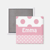 Pink Dots Magnet (Vorderseite/Rückseite)