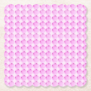 Pink Dots Paper Untersetzer