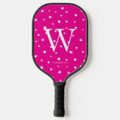 Pink Dots Pickleball Schläger (Rückseite)