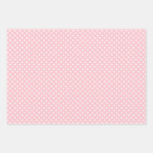 Pink Dots Streifen und Bows Babydusche Geschenkpapier Set (Vorderseite)