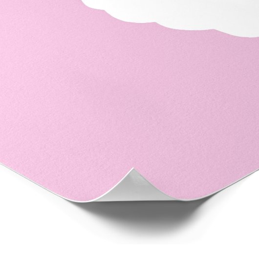 Pink Dotty Butterfly Poster (Ecke)