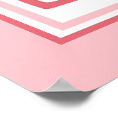 Pink Double Happy - Square Poster (Ecke)