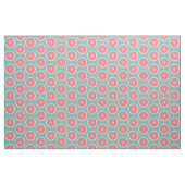 Pink Doughnut mit Sprinklen Muster auf Aqua Blue Stoff (Fat Quarter (45,7 x 55,9 cm))