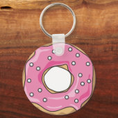 Pink Doughnut Schlüsselanhänger (Vorderseite)