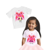 Pink Dragon 3d birthday Baby T-shirt