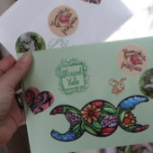 Pink Dragon Art niedliche Drachen entwerfen Geek G Herz-Aufkleber