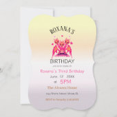 Pink dragon einladung (Vorderseite)