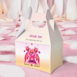 Pink dragon geschenkschachtel