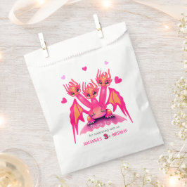 Pink dragon geschenktütchen
