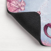 Pink Dragon of Spring Nature Fantasy Art Mousepad (Ecke)