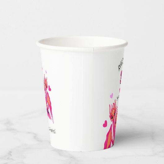 Pink dragon pappbecher (Rechts)