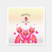 Pink dragon serviette (Vorderseite)