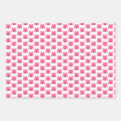 Pink dragon with hearts geschenkpapier set (Vorderseite 2)