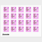 Pink Dragonfly Butterfly Stickers (Blatt)