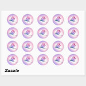 Pink Dragonfly Dragonflies Stickers (Blatt)