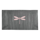 Pink Dragonfly-Kissenfall Kissenbezug (Rückseite-Links)