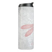 Pink Dragonfly Personalisiert Thermal Tumbler Thermosbecher (Nach links gedreht)