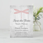 Pink Dragonfly Save the Date laden Einladung (Stehend Vorderseite)