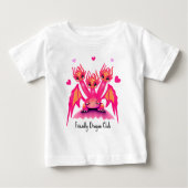 Pink dragons baby t-shirt (Vorderseite)