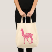 Pink Drama Llama Tragetasche (Vorderseite (Produkt))