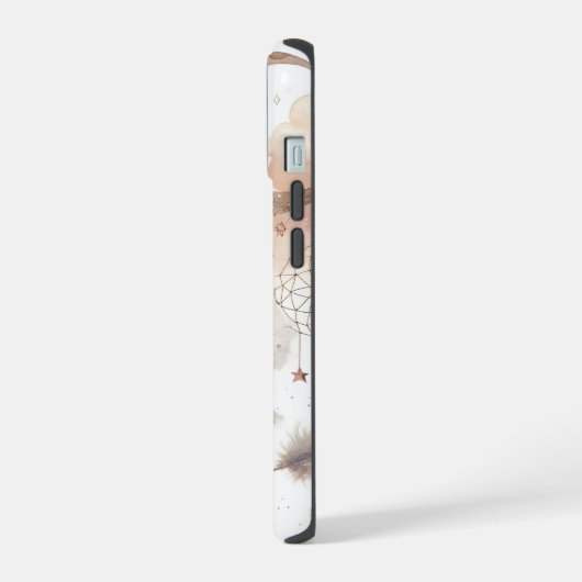 Pink Dream Catcher iPhone 15 Hülle (Linke Seite)