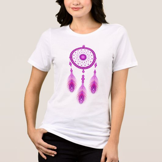 Pink Dream Catcher Tri-Blend Shirt (Vorderseite)