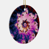 Pink Dream Christmas Fraktal Keramik Ornament (Rechts)