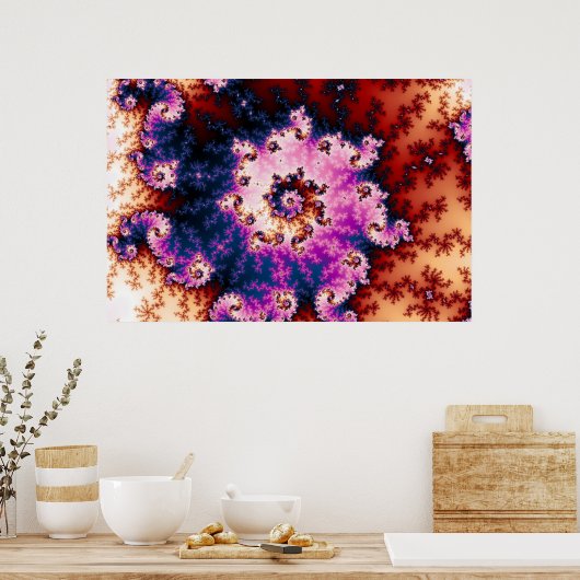 Pink Dream - Fraktal Poster (Küche)