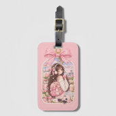 Pink Dream Traveler Gepäckanhänger (Vorderseite Vertikal)