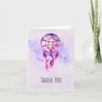 Pink Dreamcatcher auf Lila, farbigen Spritzer Dank