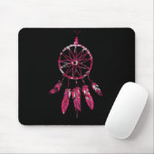 Pink Dreamcatcher Feathers Native Amerikanische Ur Mousepad (Mit Mouse)
