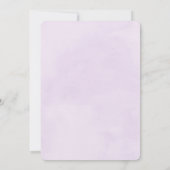 Pink Dreamcatcher Lila Wasserfarbenhochzeit Einlad Einladung (Rückseite)