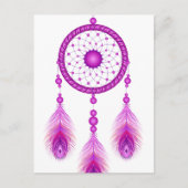 Pink Dreamcatcher Postkarte (Vorderseite)