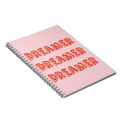 Pink Dreamer Notebook Notizblock (Rechte Seite)
