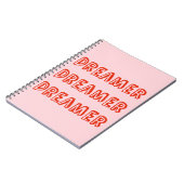 Pink Dreamer Notebook Notizblock (Linke Seite)