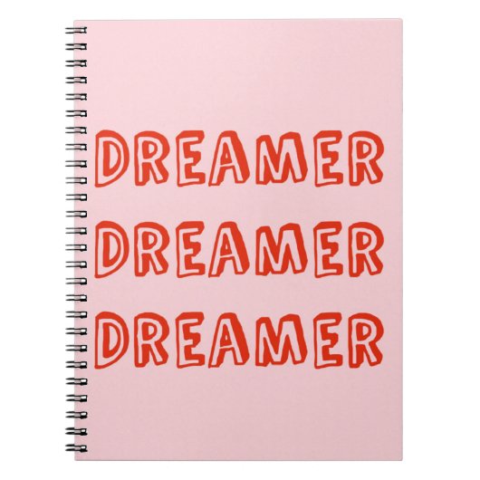 Pink Dreamer Notebook Notizblock (Vorderseite)