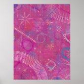 Pink Dreams Abstract  Poster (Vorne)