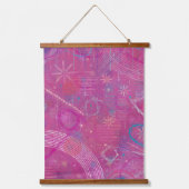 Pink Dreams Abstract  Wandteppich Mit Holzrahmen (Vorderseite)