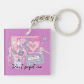 Pink Dreams – Don’t Forget Me Nostalgic Keychain Schlüsselanhänger (Rückseite)