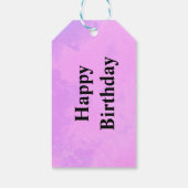 Pink Dreamy Cloud Effect Geschenkanhänger (Rückseite)