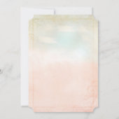 Pink Dreamy Fairy Tale Storybook Burg Hochzeit Einladung (Rückseite)